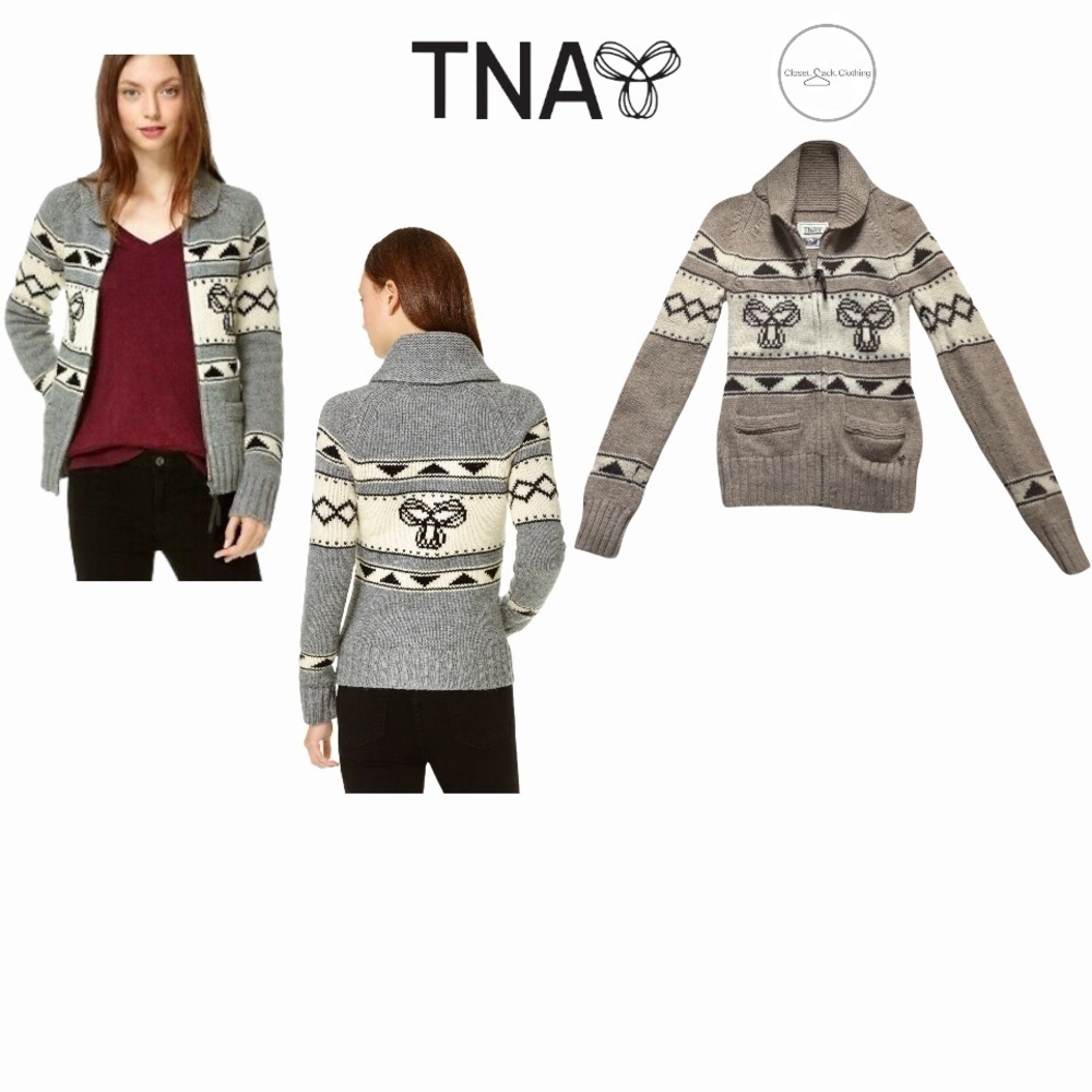 Tna Aritzia Sea to Sky Lambswool Sweater - Small
